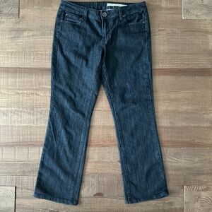DKNY Womens Dark Blue Boot Cut Jeans Size 10